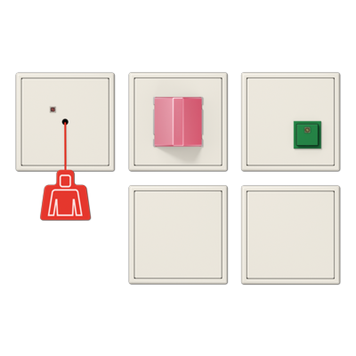 Kit llamada emergencia. LS bl marfil