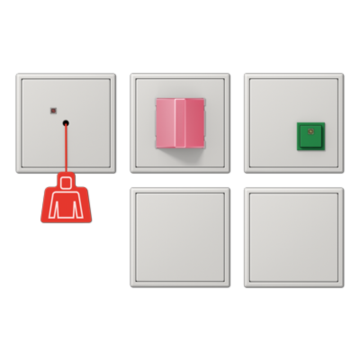 Kit llamada emergencia. LS gris claro