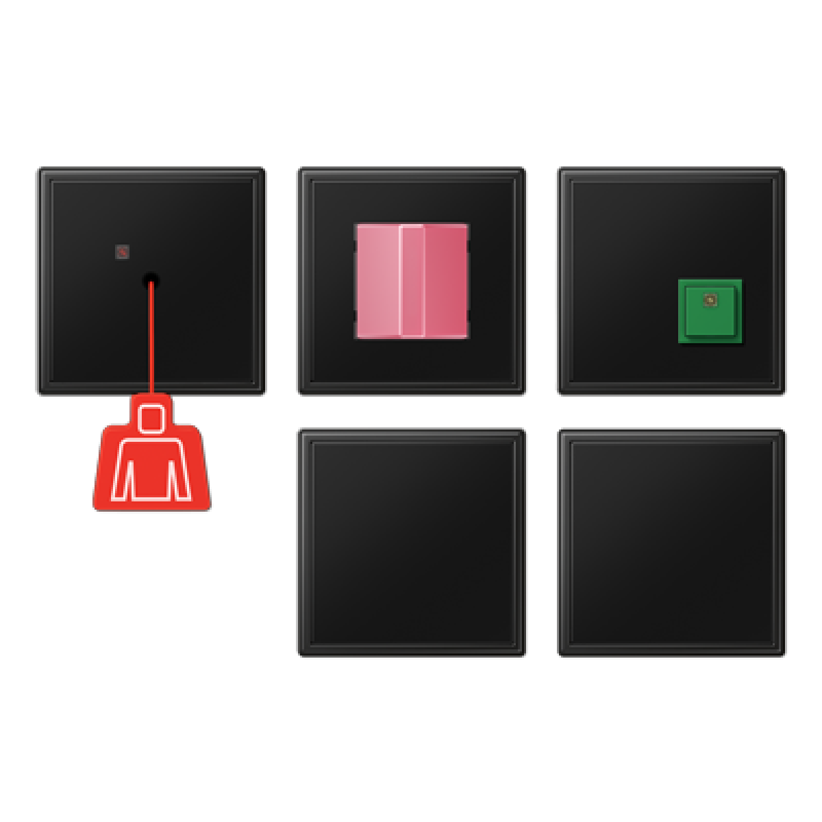 Kit llamada emergencia. LS negro mate