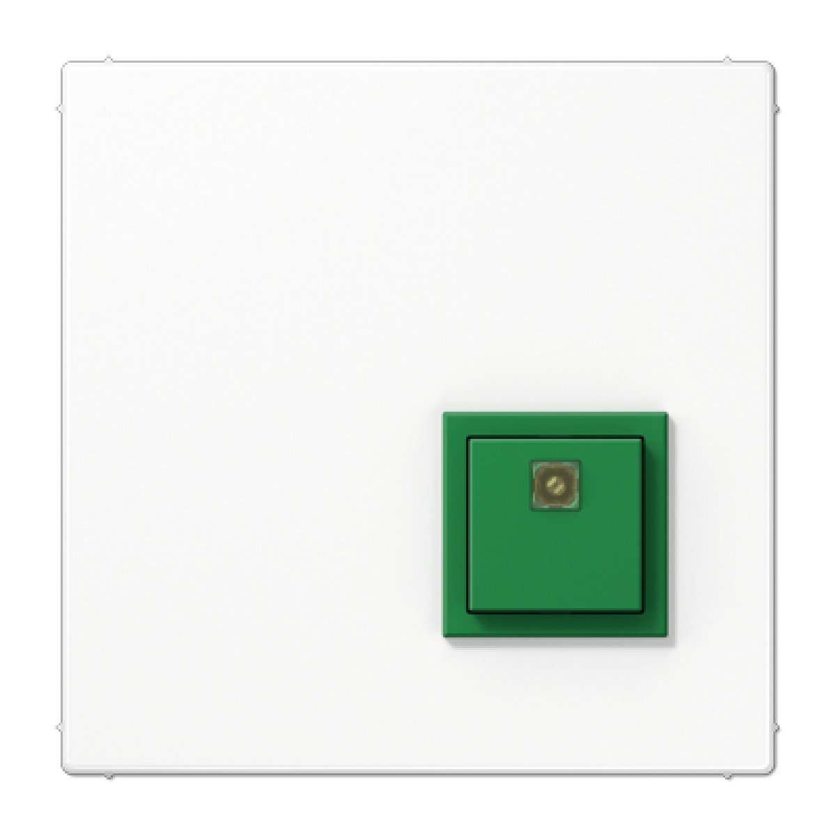 Pulsador confirmación LS blanco alpino