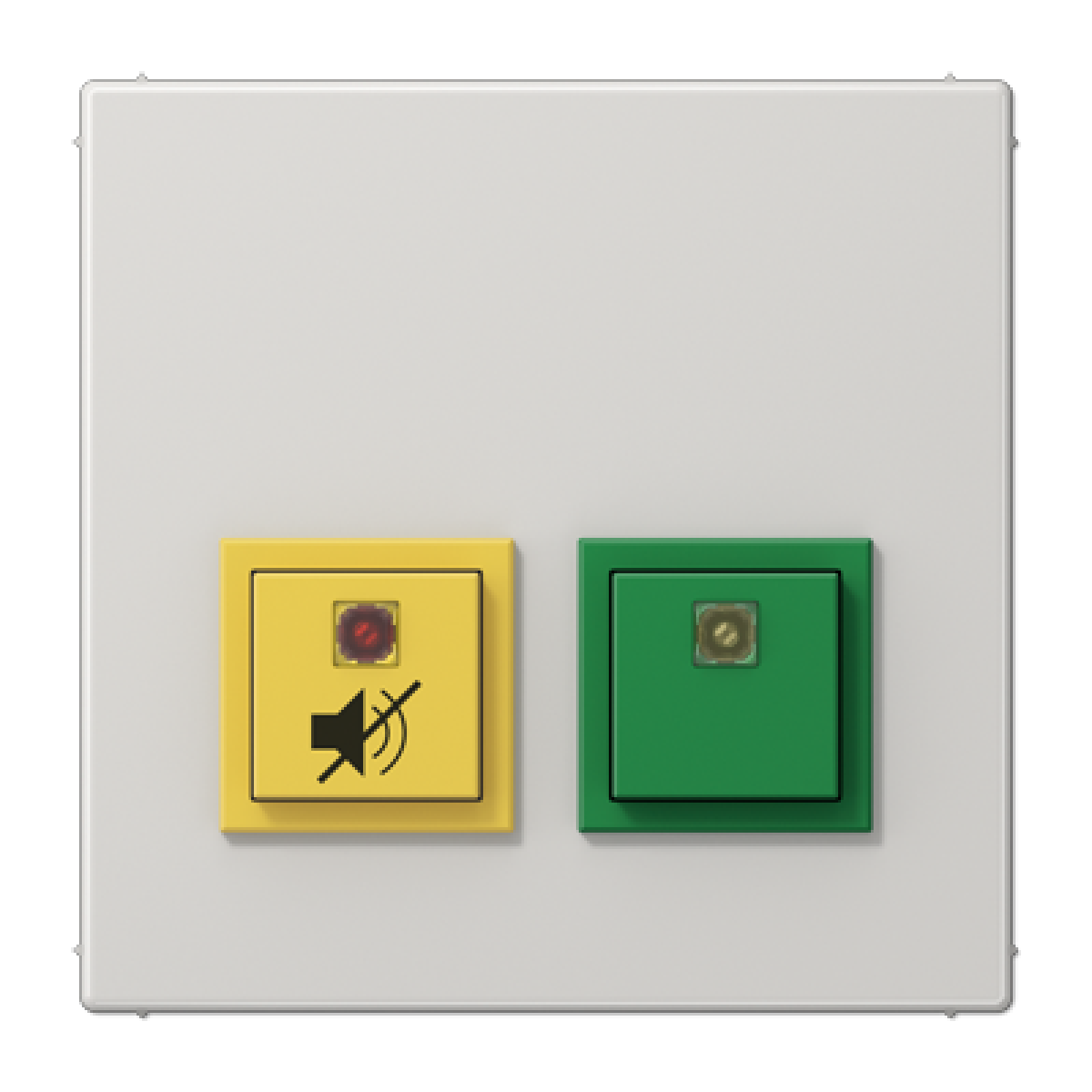 Pulsador llam. servicio LS gris claro