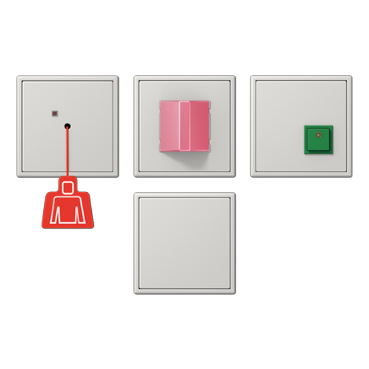 Kit llamada emergencia. LS gris claro