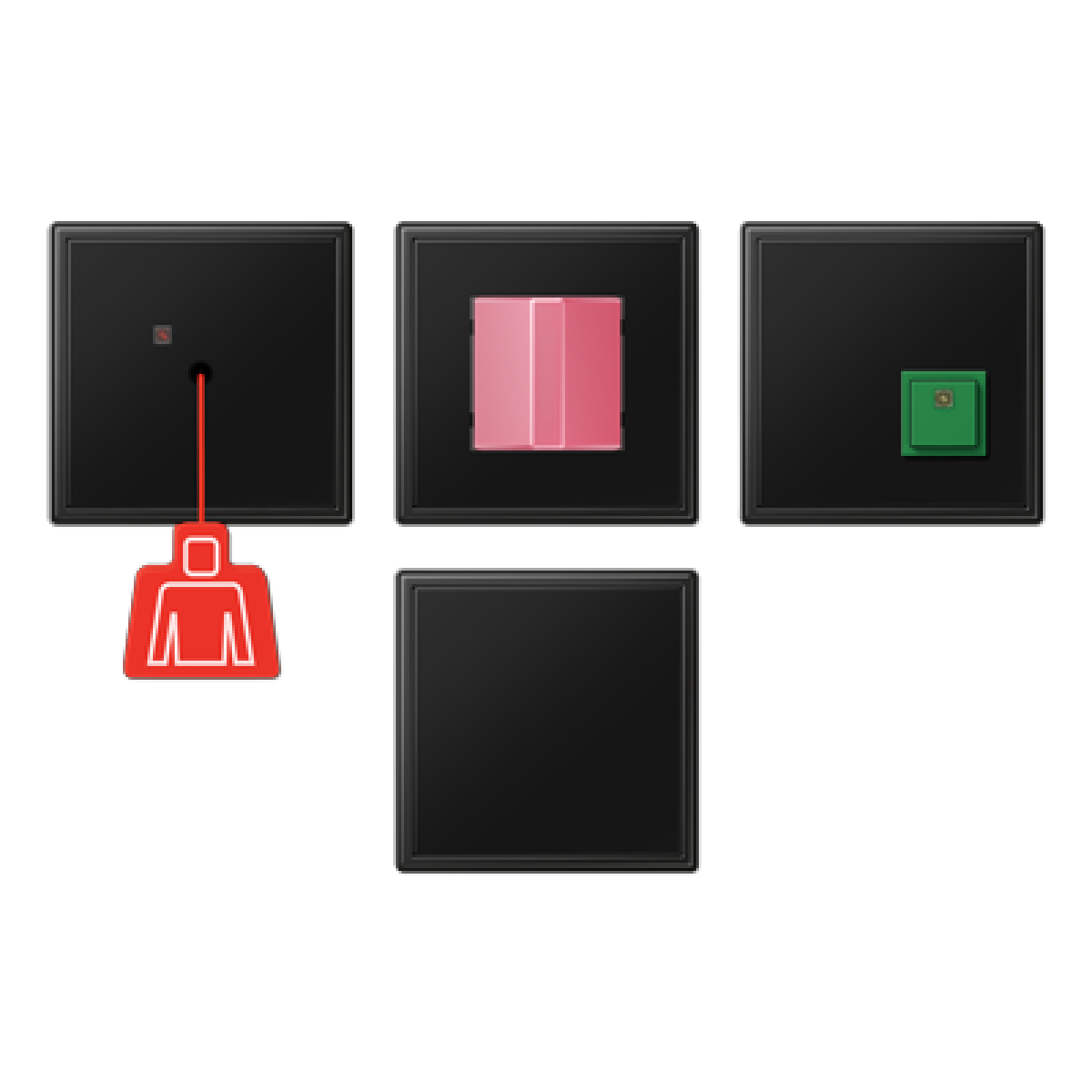 Kit llamada emergencia. LS negro mate