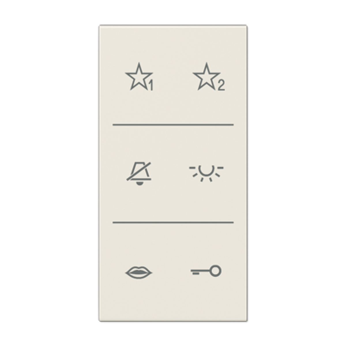 Placa con símbolos audio LS bl.