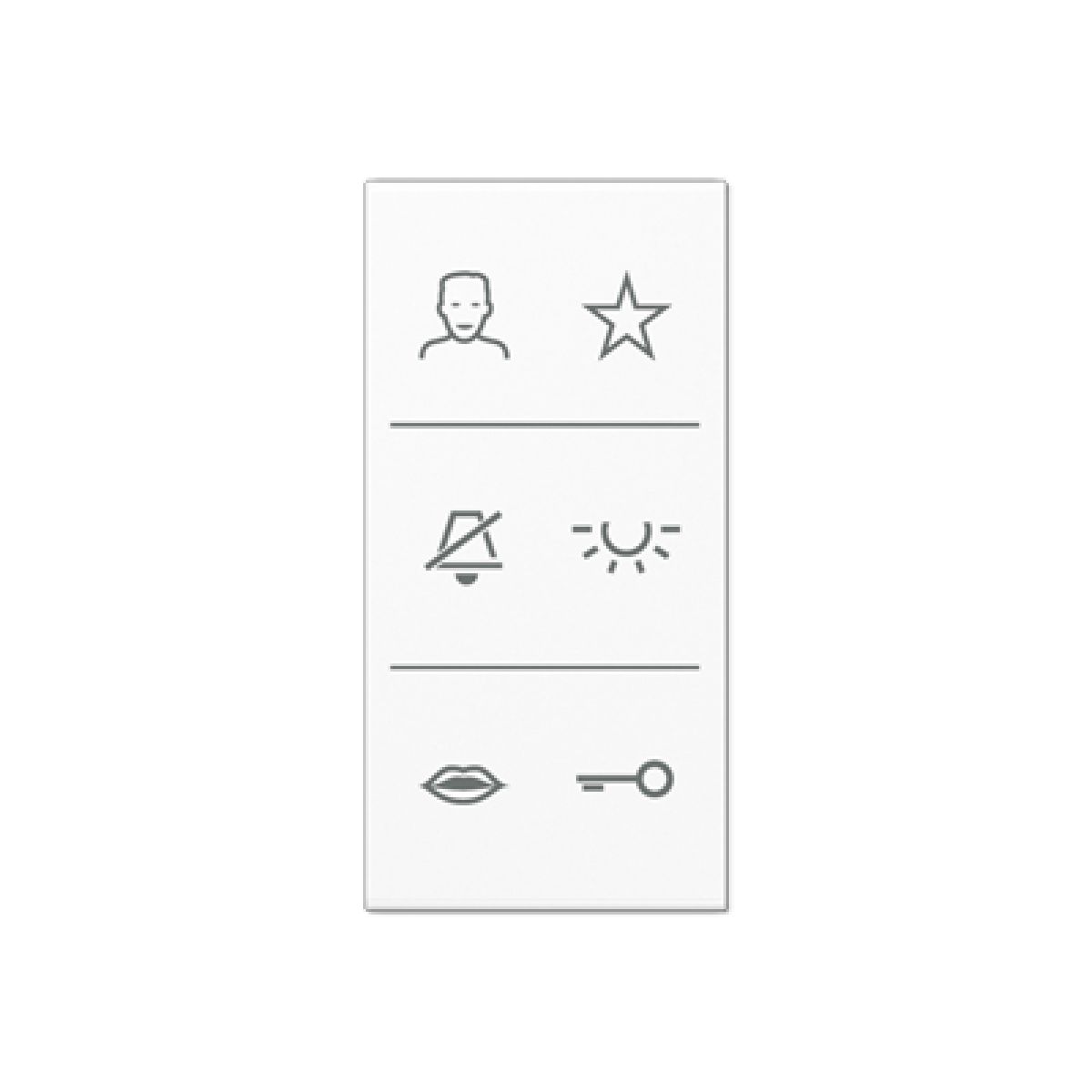 Placa con símbolos video. A bl. alpi