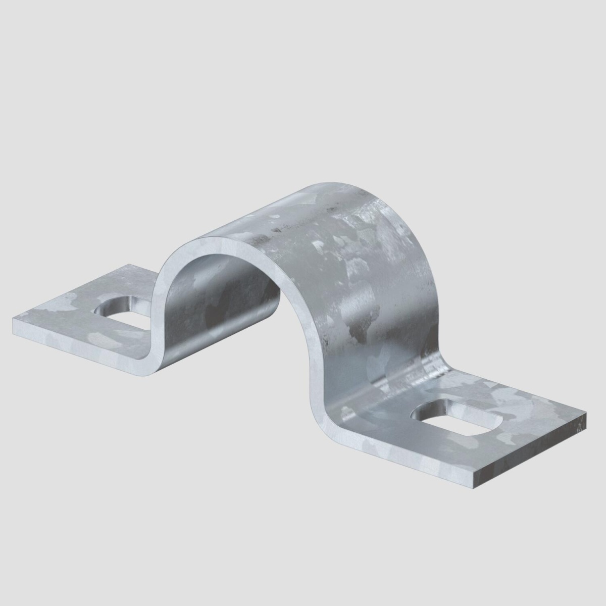 Abraçadeira metálica duas patilhas 20mm Aço Galvanizado por imersão a quente após maquinação