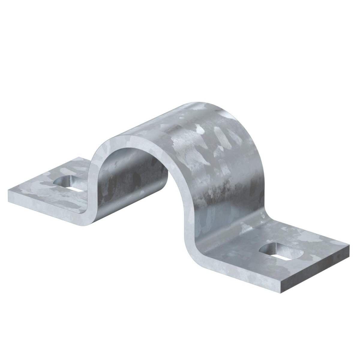 Abraçadeira metálica duas patilhas 28mm Aço Galvanizado por imersão a quente após maquinação