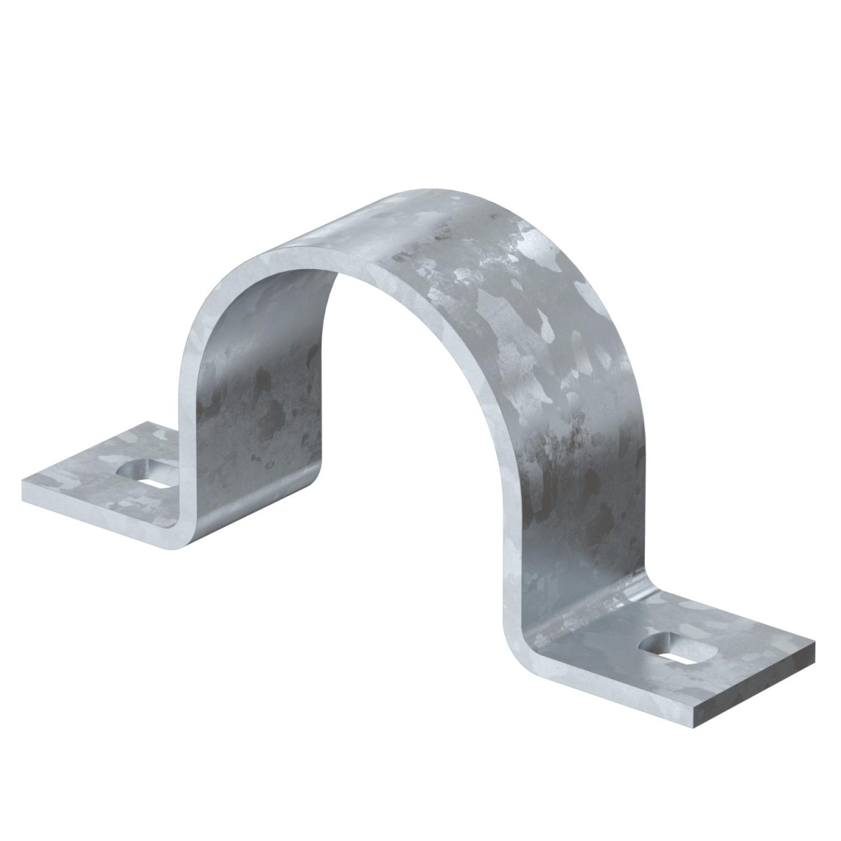 Abraçadeira metálica duas patilhas 50mm Aço Galvanizado por imersão a quente após maquinação