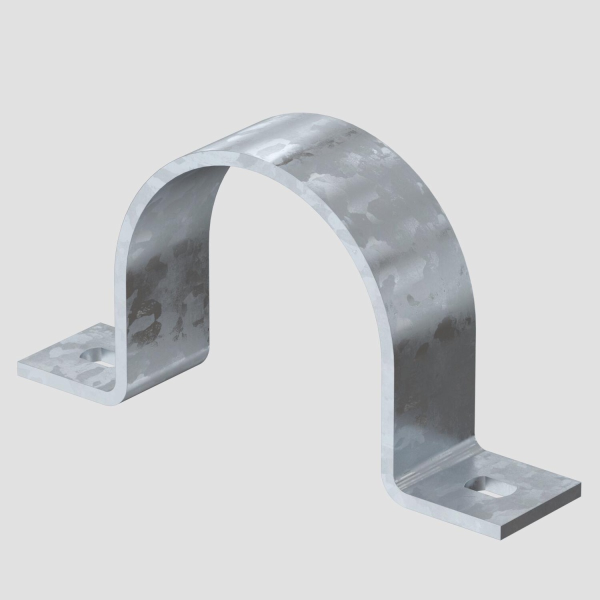 Abraçadeira metálica duas patilhas 63mm Aço Galvanizado por imersão a quente após maquinação