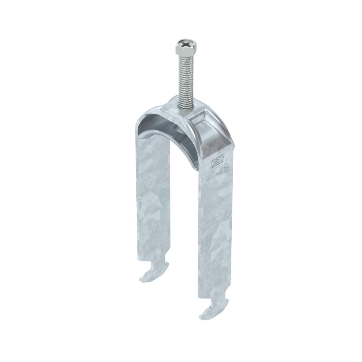 Abraçadeira BBS 2056 dupla 40-46mm Aço Galvanizado por imersão a quente após maquinação