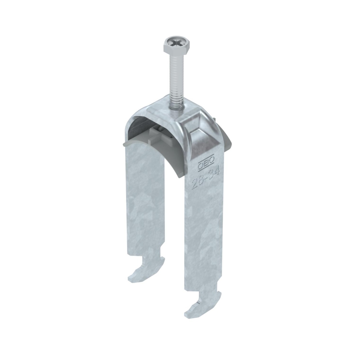 Abraçadeira BBS 2056 dupla 28-34mm Aço Galvanizado por imersão a quente após maquinação