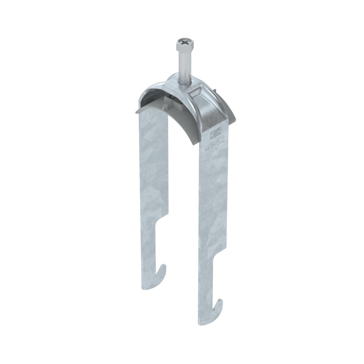 Abraçadeira BBS 2056 dupla 46-52mm Aço Galvanizado por imersão a quente após maquinação