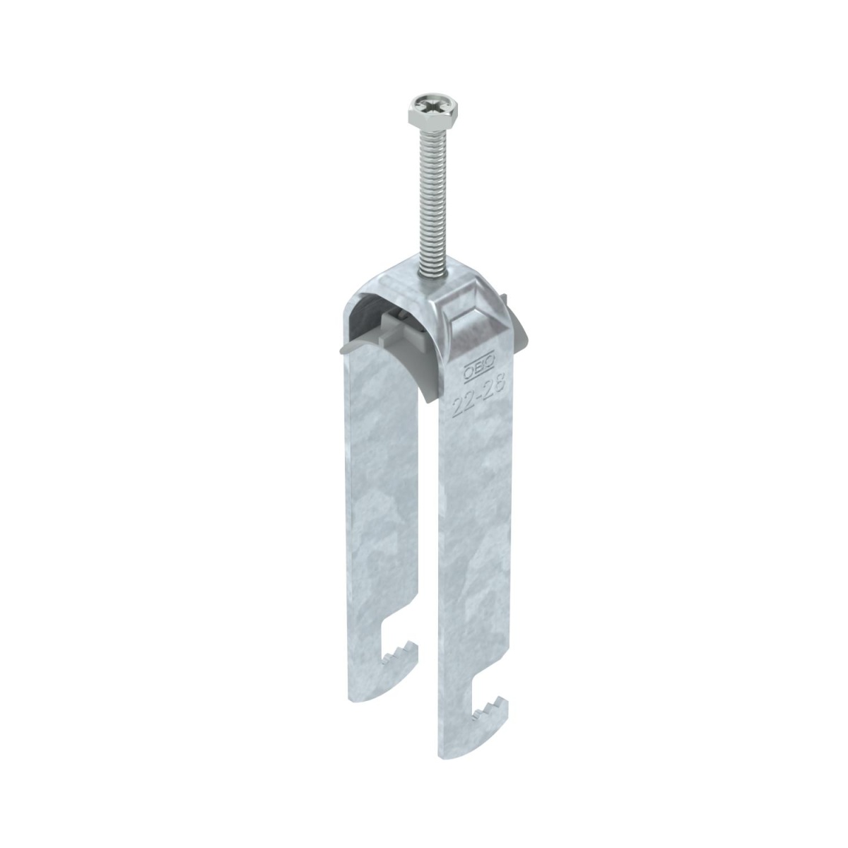 Abraçadeira BBS 2056 tripla 22-28mm Aço Galvanizado por imersão a quente após maquinação