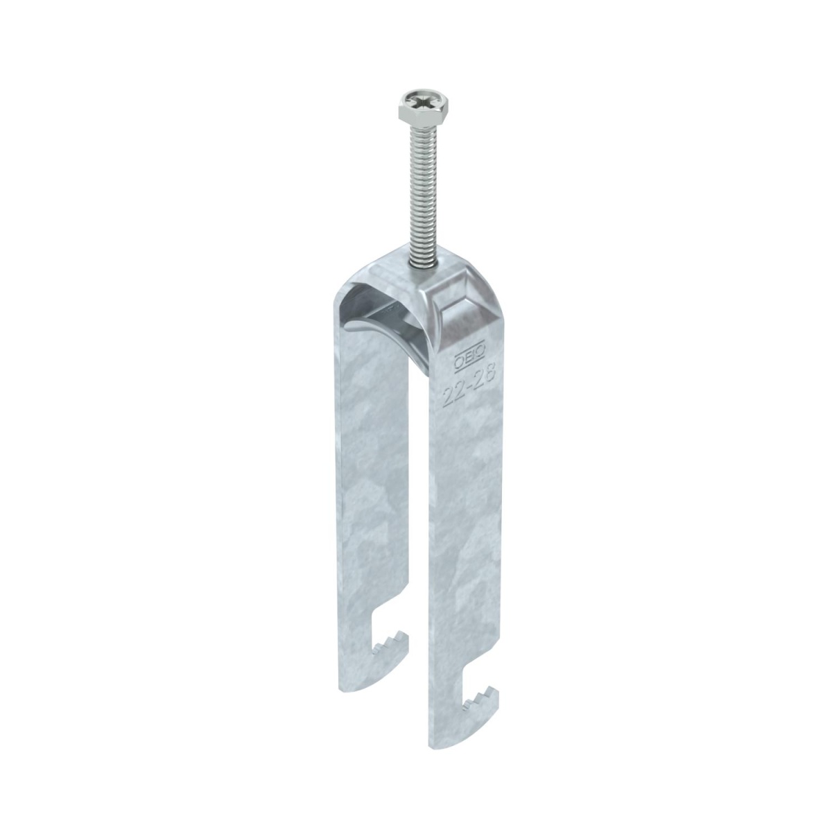 Abraçadeira BBS 2056 tripla 22-28mm Aço Galvanizado por imersão a quente após maquinação