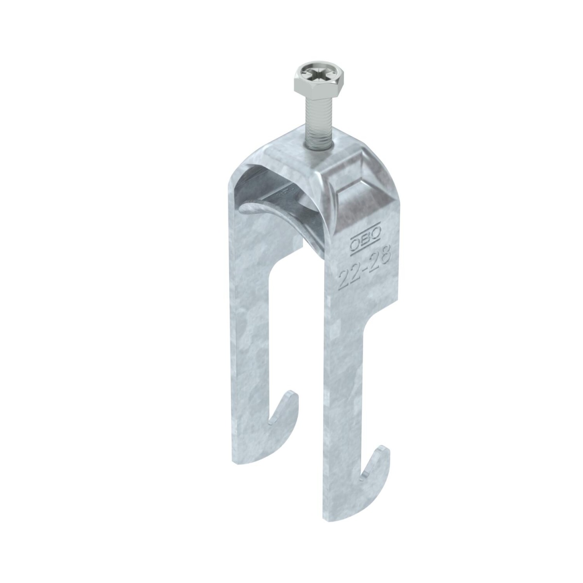 Abraçadeira BBS 2056 22-28mm Aço Galvanizado por imersão a quente após maquinação