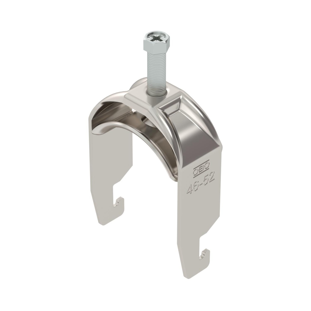 Abraçadeira BBS 2056 46-52mm Aço inoxidável, livre de ferrugem A2 1.4301 brilhante, pós-tratamento