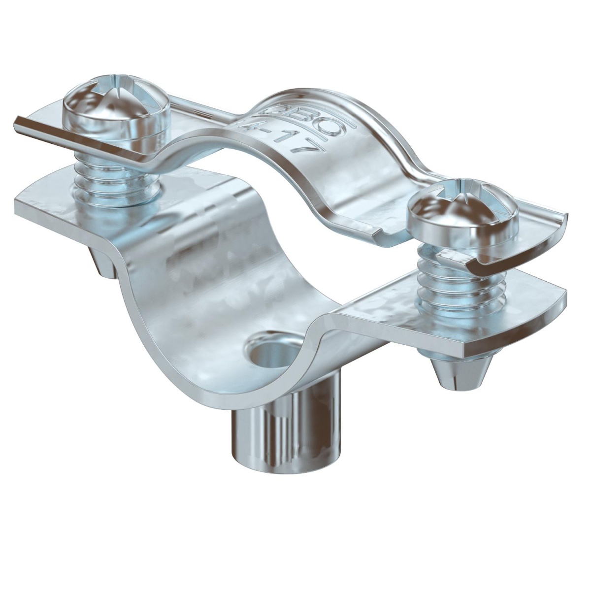 Abraçadeira metálica com rosca M6 14-17mm Aço Galvanizado por imersão a quente após maquinação