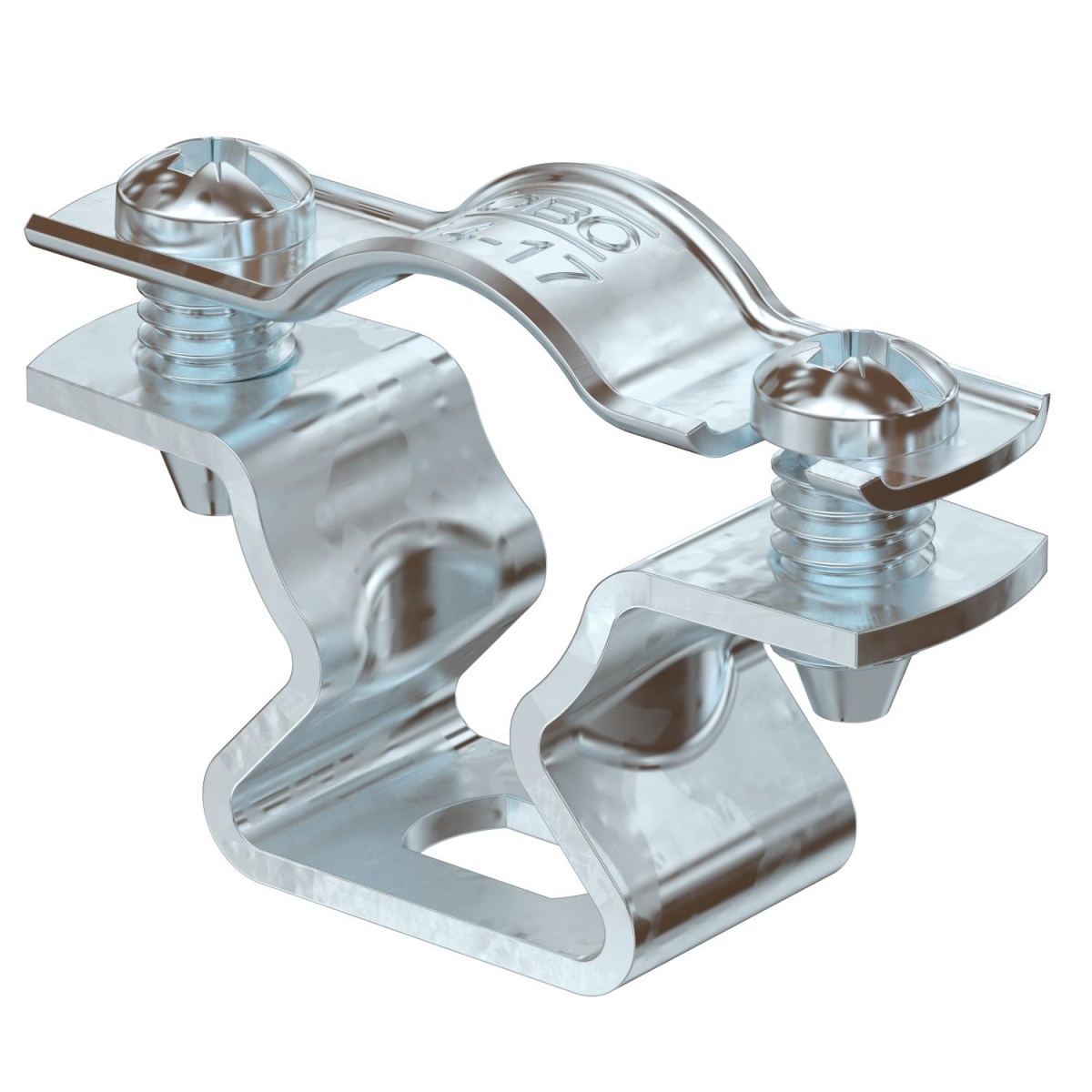 Abraçadeira metálica com furo oblongo 14-17mm Aço Galvanizado por imersão a quente após maquinação