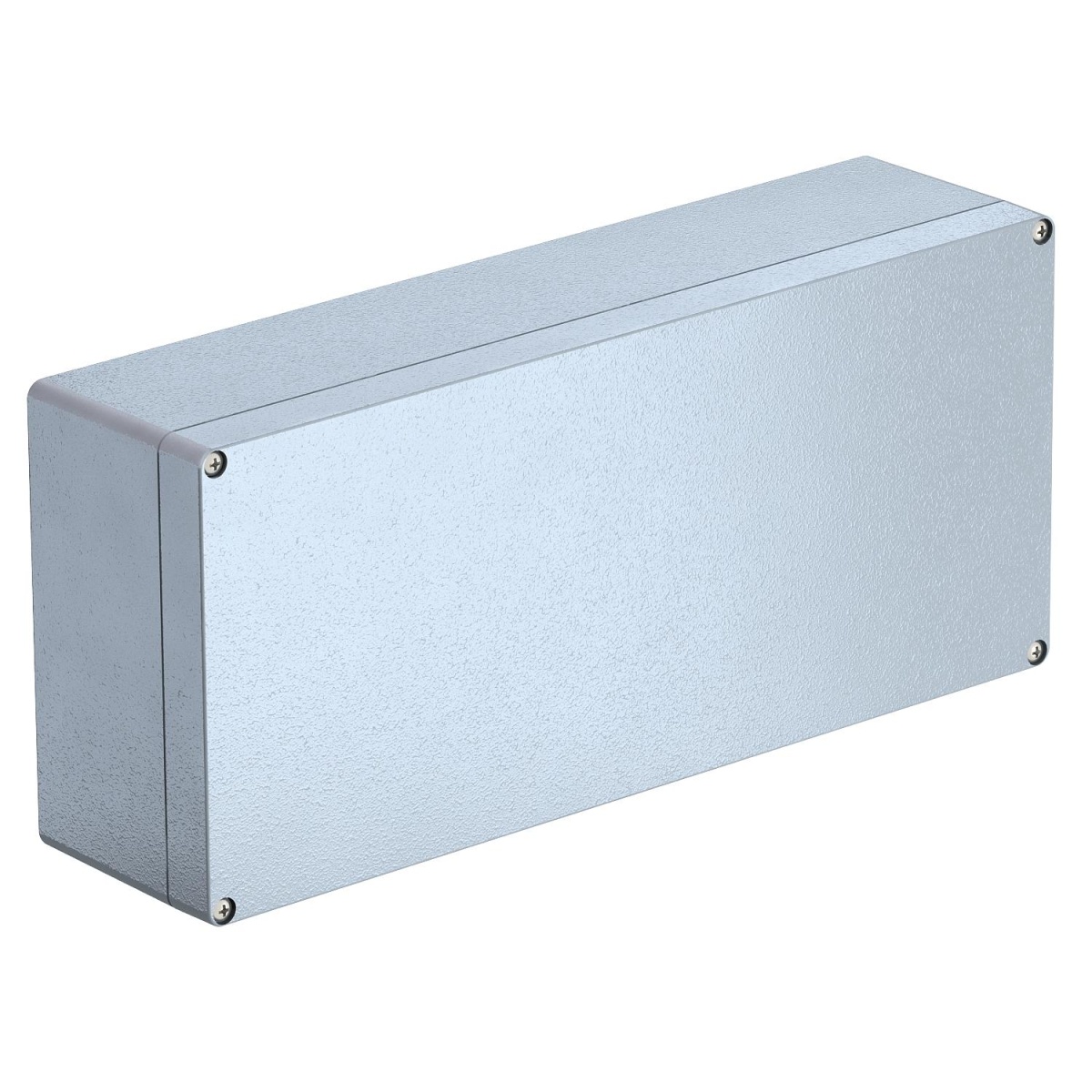 Caixa de alumínio 360x160x91 Molde de pressão em alumínio revestido a pó cinzento prateado RAL 7001