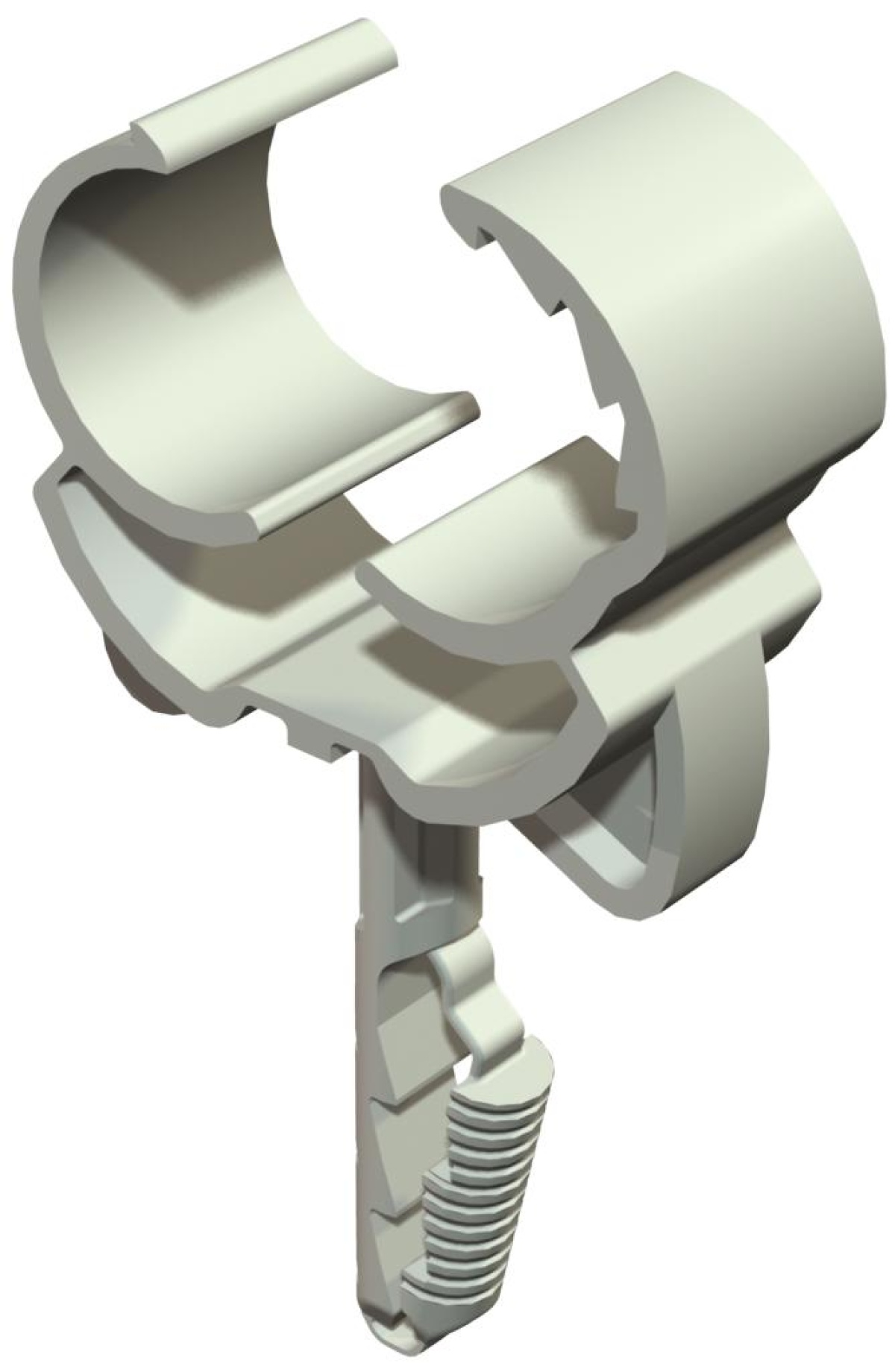 Abraçadeira Click-Snap 22,5-28,5mm Poliamida cinzento claro RAL 7035