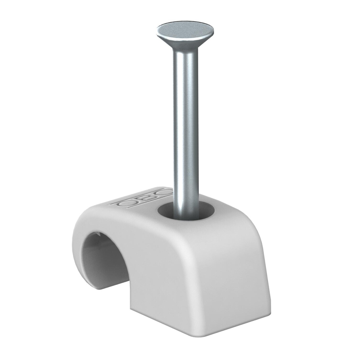 Abraçadeira de prego embalagem grande 7-12mm, L35 Polipropileno cinzento claro RAL 7035