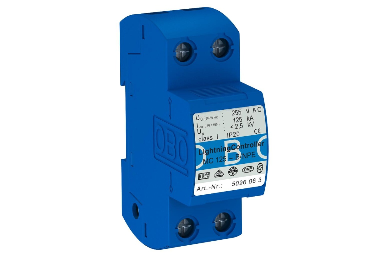 Descarregador de sobretensões para N contra PE 255V