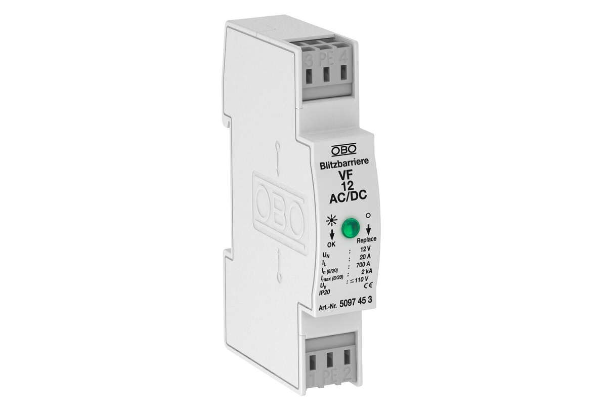 Dispositivo de proteção para CA e CC 12V AC