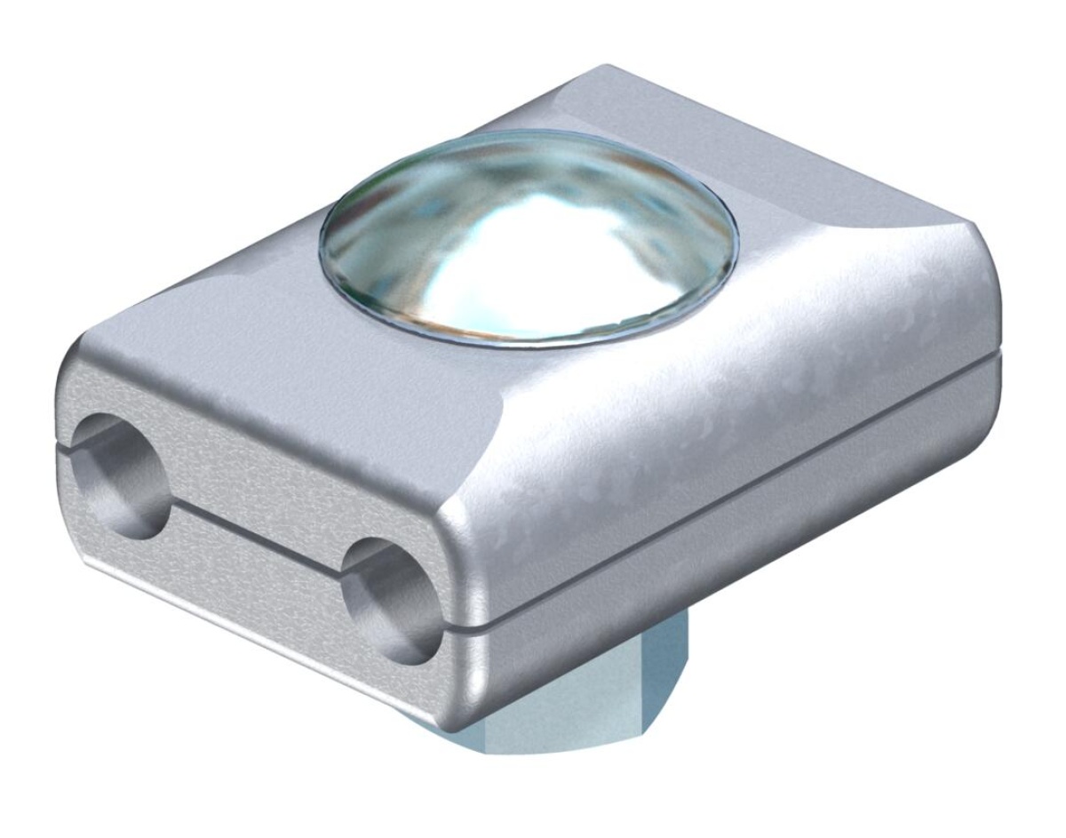 Ligador paralelo 8x8mm Zinco fundido sobre pressão eletrogalvanizado