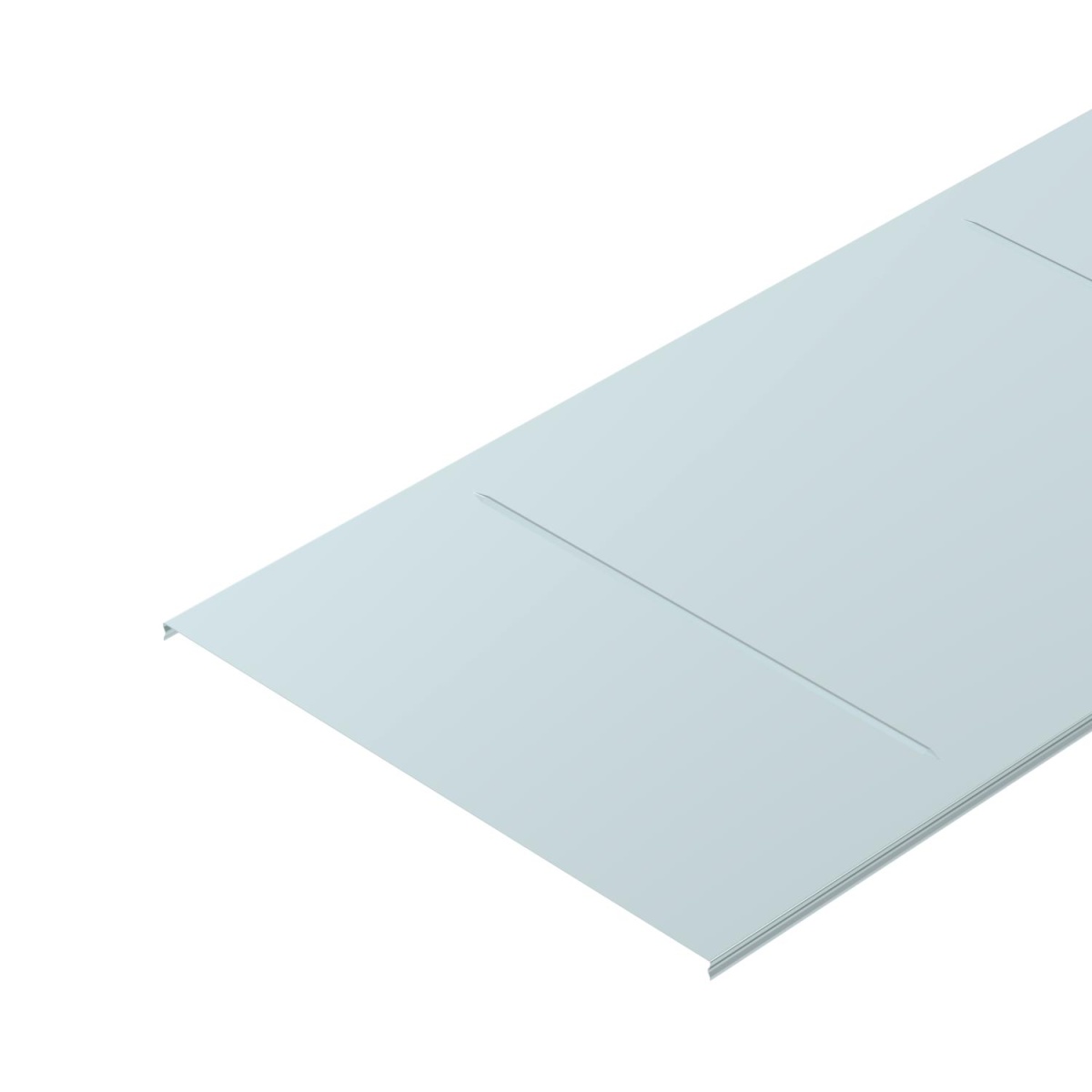 Tampa bloqueável para caminho de cabos em varão 500x3000 Aço galvanizado pelo método Sendzimir zinco