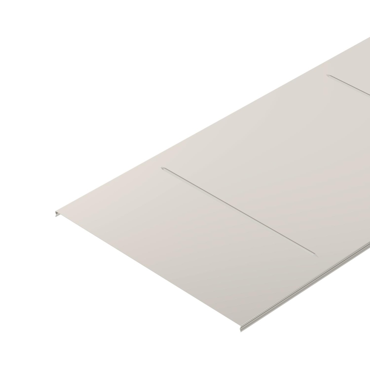 Tampa bloqueável para caminho de cabos em varão 500x3000 Aço inoxidável, livre de ferrugem A2 1.4301 brilhante, pós-tratamento aço inoxidável