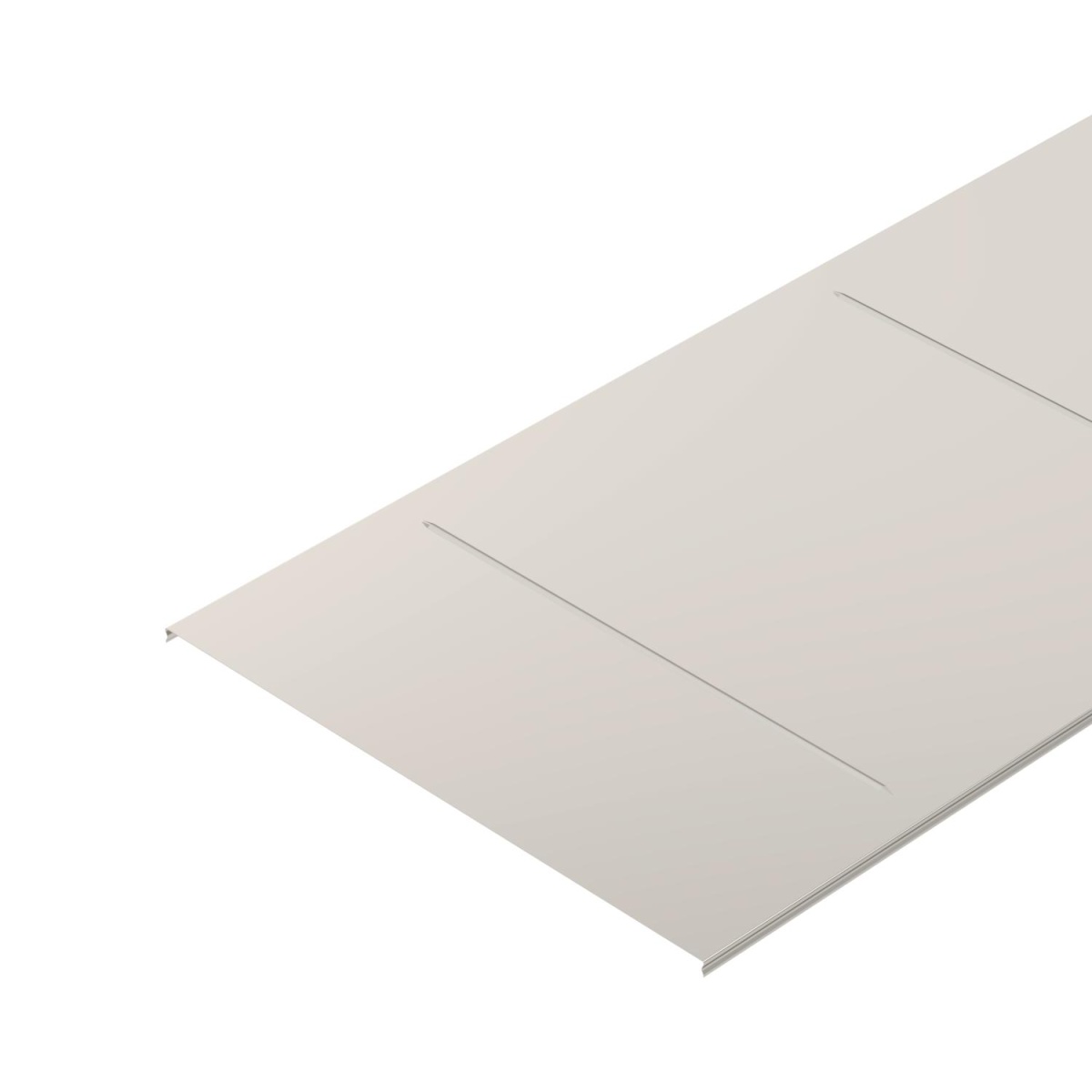 Tampa bloqueável para caminho de cabos em varão 600x3000 Aço inoxidável, livre de ferrugem A2 1.4301 brilhante, pós-tratamento aço inoxidável