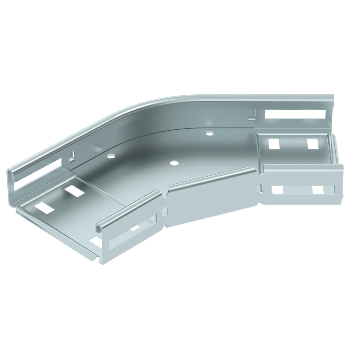 Ângulo 45º para caminho cabos, horizontal 35x100 Aço galvanizado pelo método Sendzimir zinco