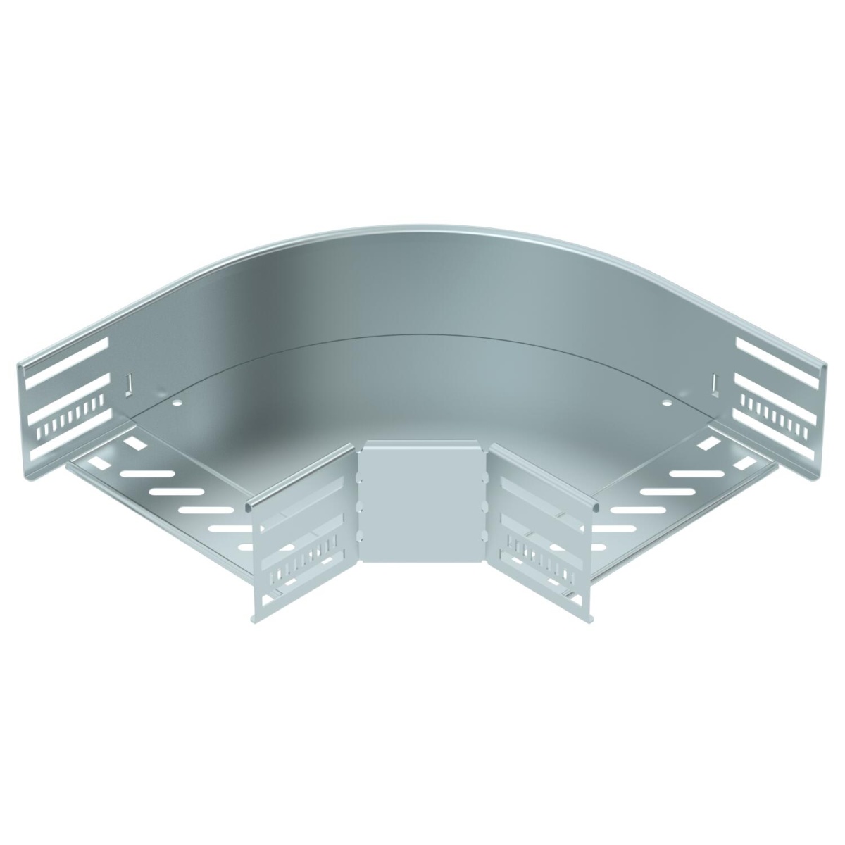 Ângulo 90º para caminho cabos, horizontal 85x200 Aço galvanizado pelo método Sendzimir zinco