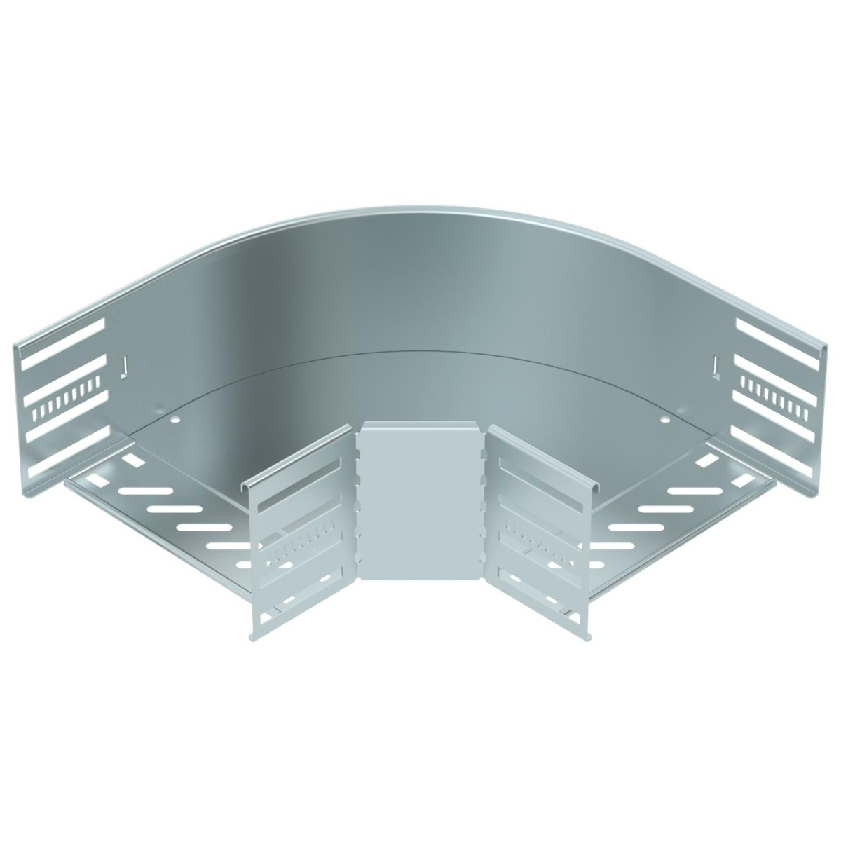 Ângulo 90º para caminho cabos, horizontal 110x200 Aço galvanizado pelo método Sendzimir zinco