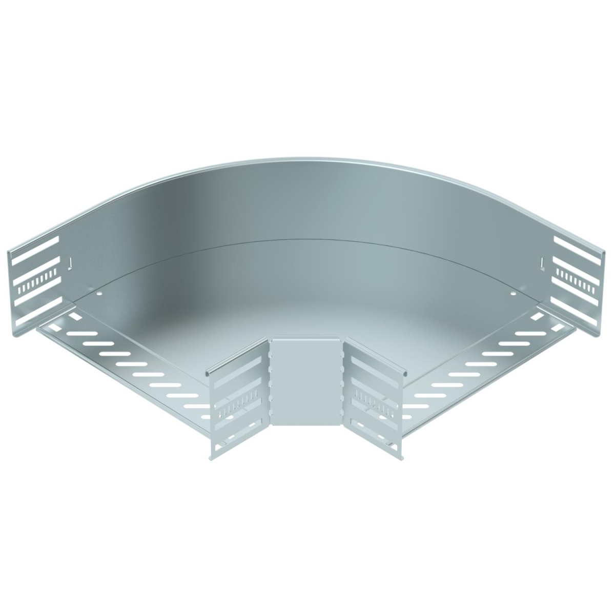 Ângulo 90º para caminho cabos, horizontal 110x300 Aço galvanizado pelo método Sendzimir zinco