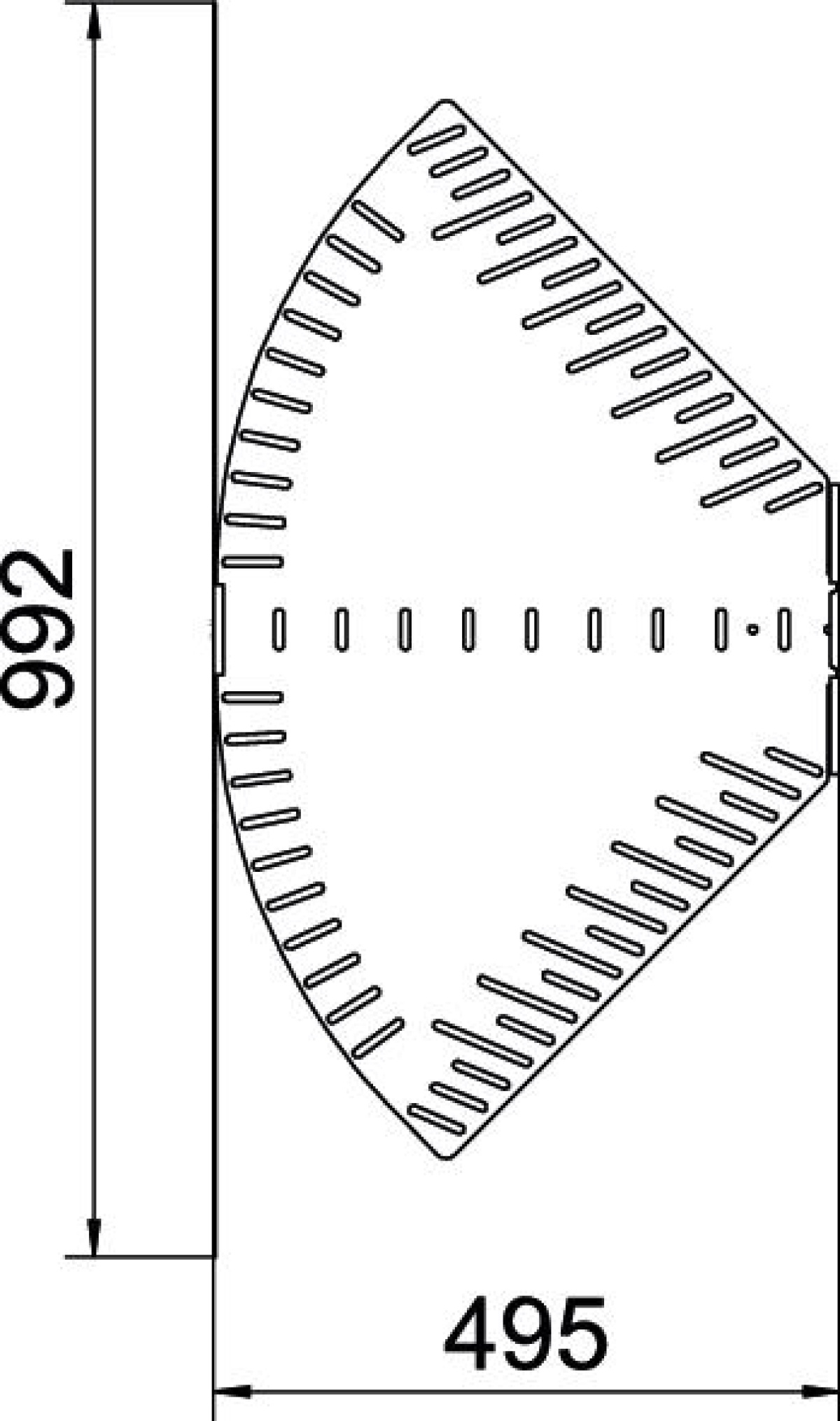 Ângulo variável horizontal 85x500 Aço Galvanizado por imersão a quente após maquinação zinco
