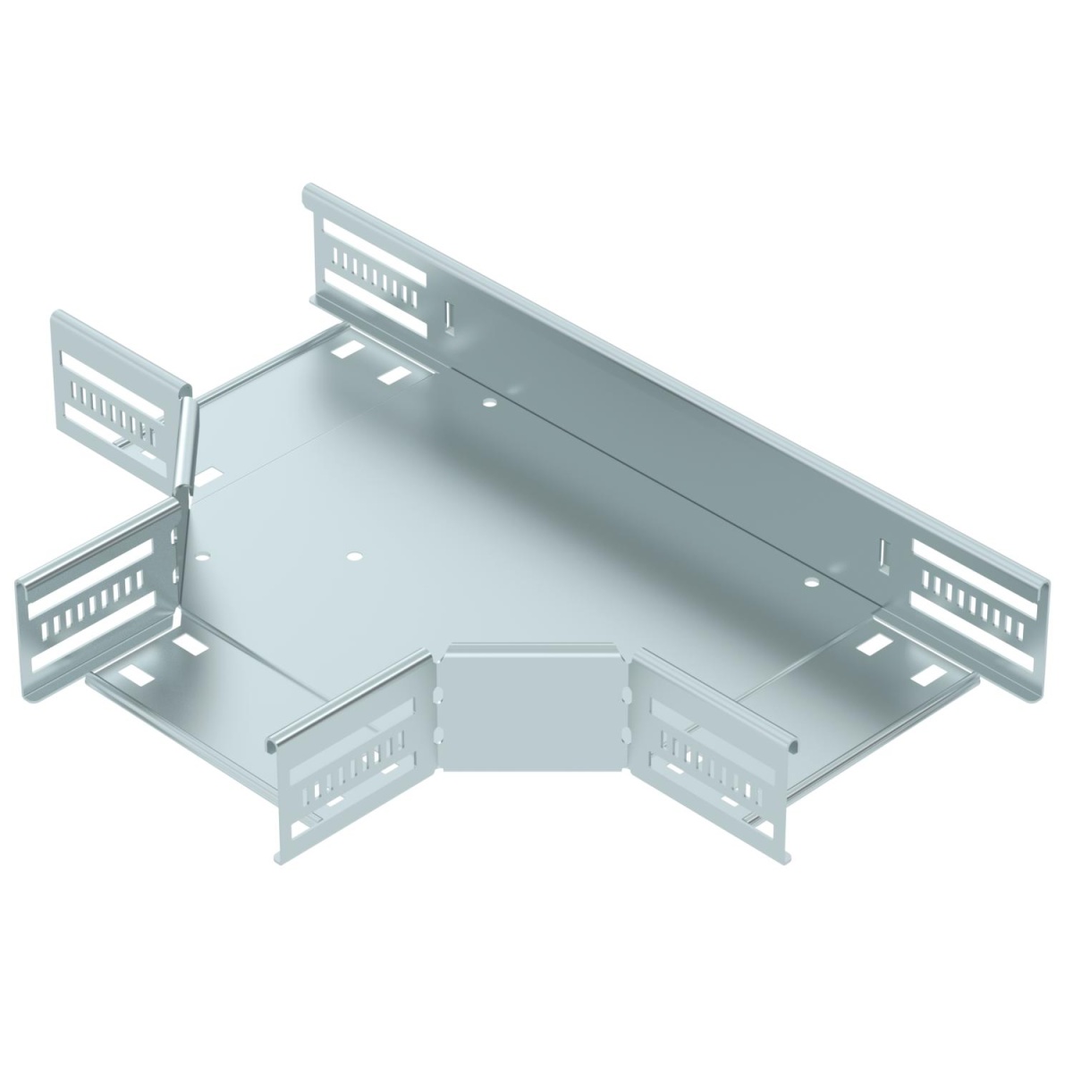 Derivação em T para caminho cabos, horizontal 60x150 Aço galvanizado pelo método Sendzimir zinco