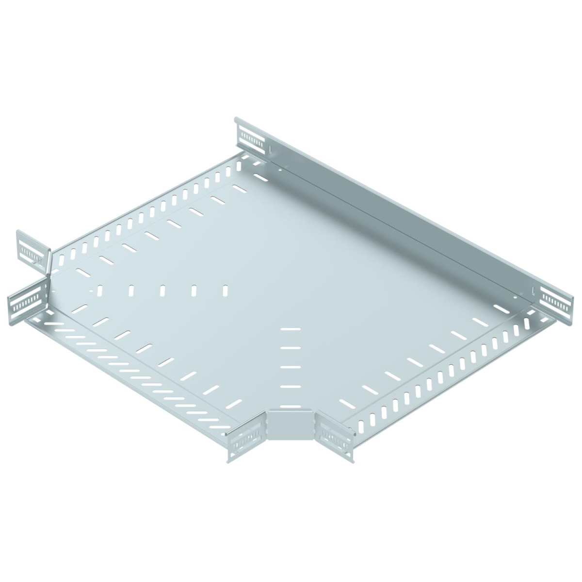 Derivação em T para caminho cabos, horizontal 60x500 Aço galvanizado pelo método Sendzimir zinco