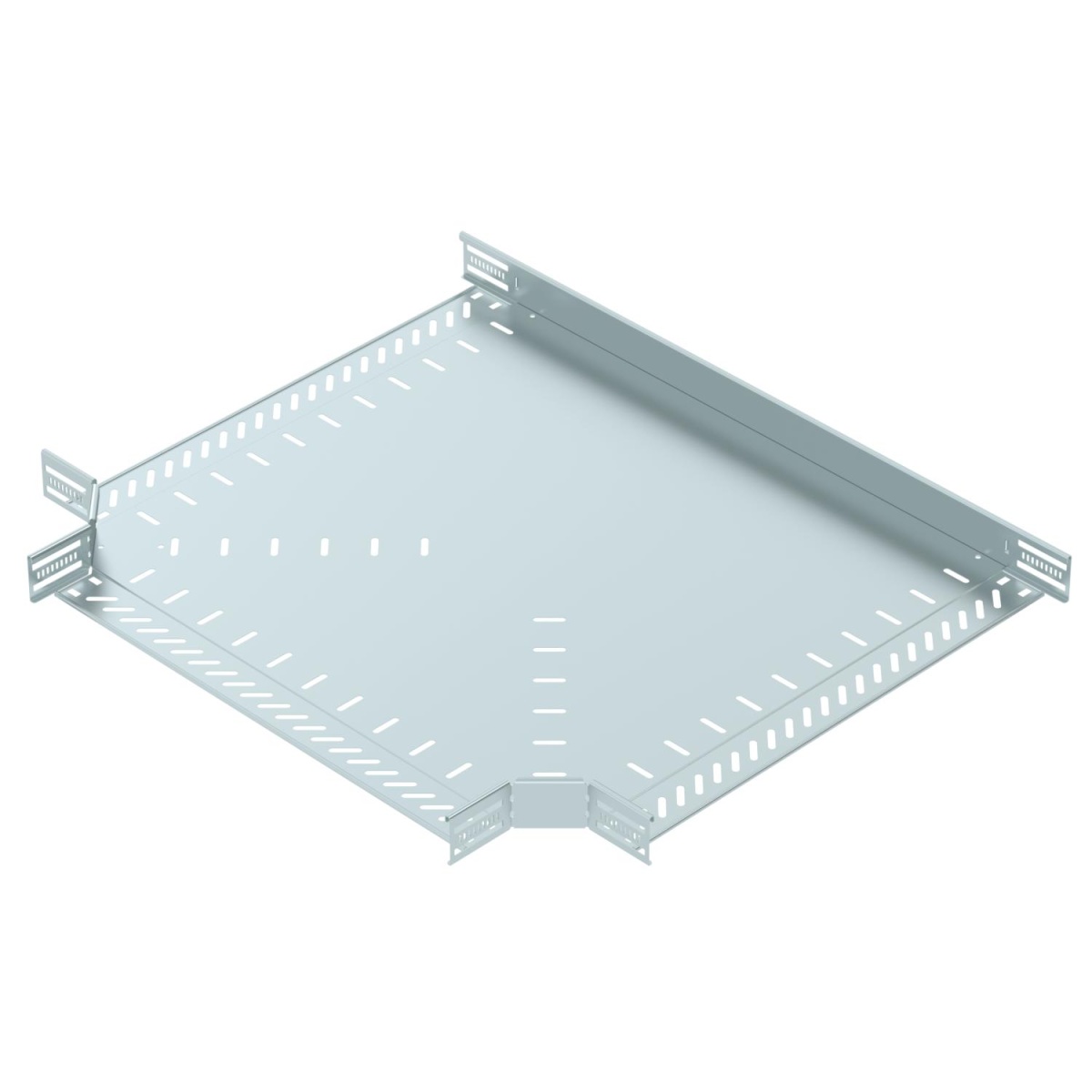 Derivação em T para caminho cabos, horizontal 60x600 Aço galvanizado pelo método Sendzimir zinco