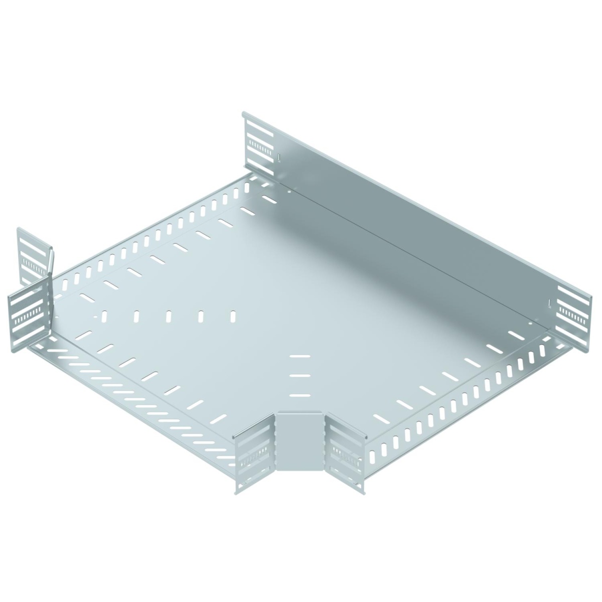 Derivação em T para caminho cabos, horizontal 110x500 Aço galvanizado pelo método Sendzimir zinco