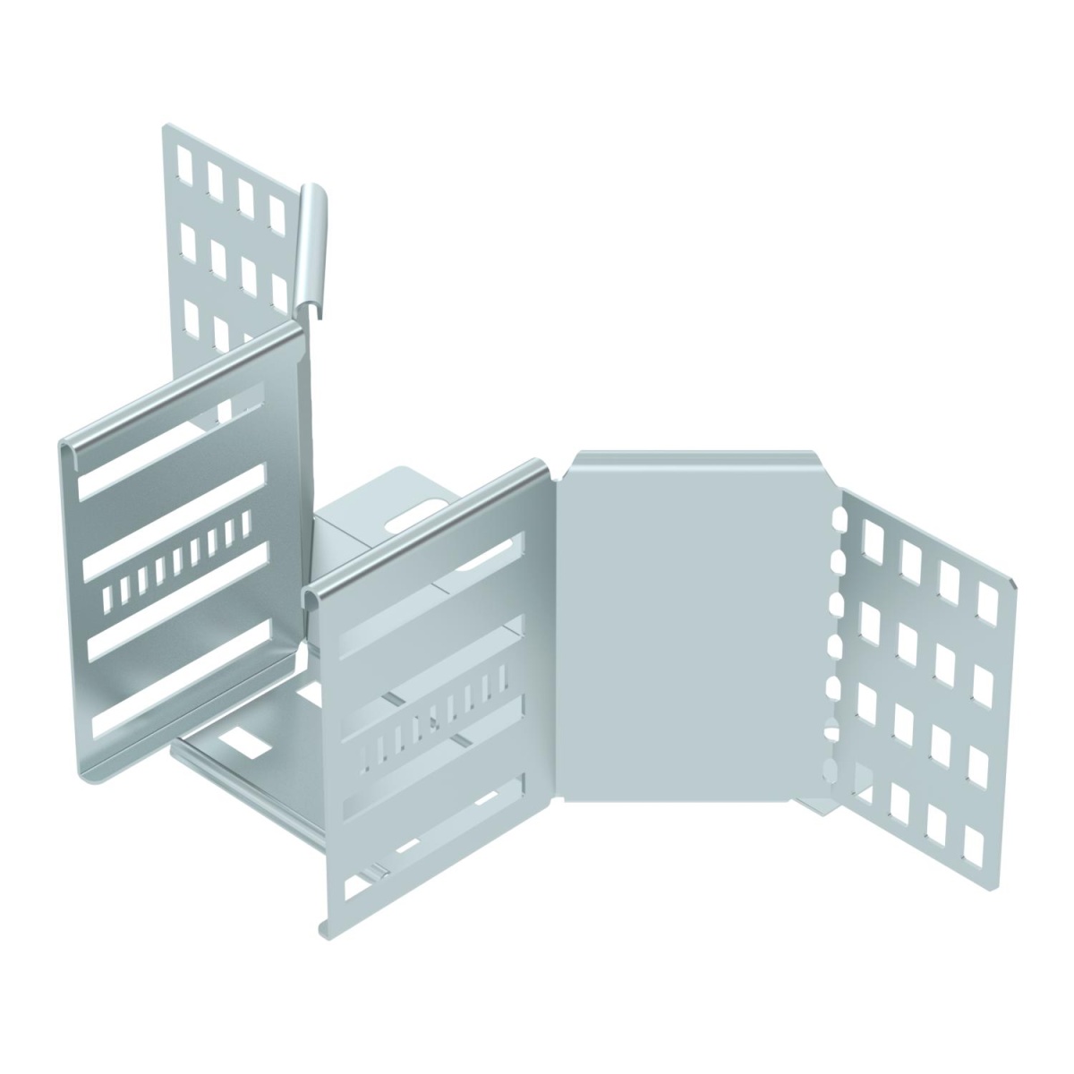 Derivação simples para caminho de cabos em chapa 110x100 Aço galvanizado pelo método Sendzimir zinco