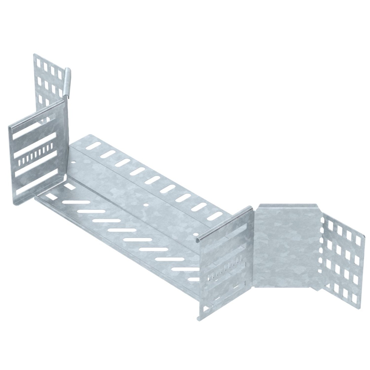 Derivação simples para caminho de cabos em chapa 110x300 Aço Galvanizado por imersão a quente após maquinação zinco