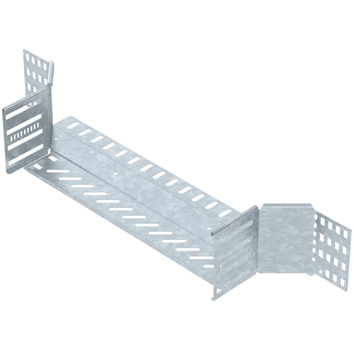 Derivação simples para caminho de cabos em chapa 110x400 Aço Galvanizado por imersão a quente após maquinação zinco