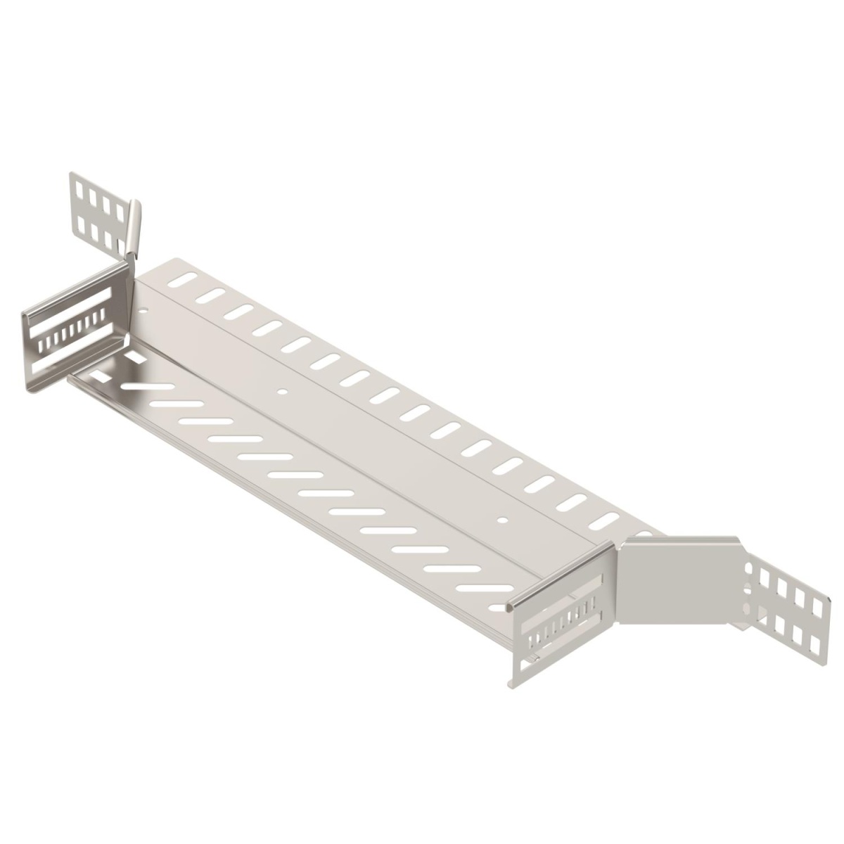 Derivação simples para caminho de cabos em chapa 60x400 Aço inoxidável A4 1.4571 brilhante, pós-tratamento aço inoxidável