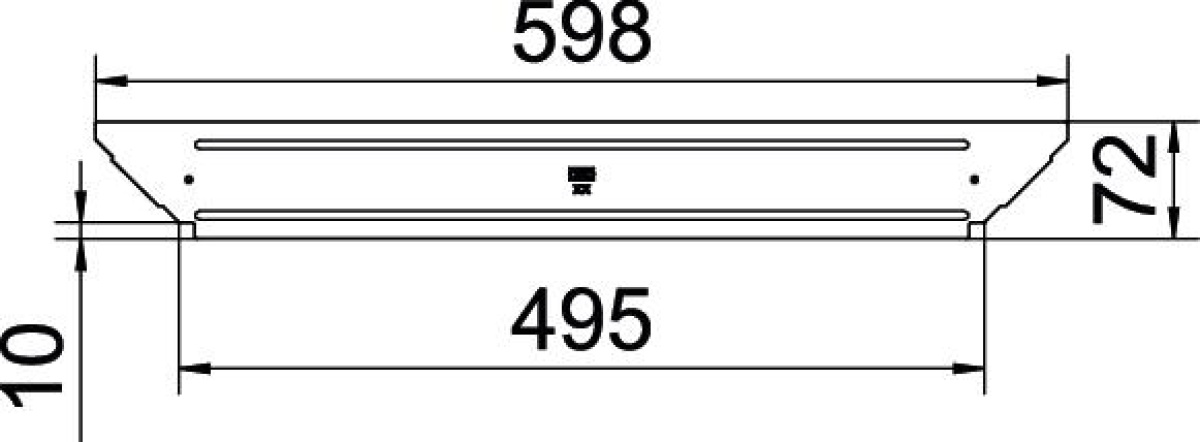 Tampa para derivação simples B500mm Aço Galvanização continuazincoalumínio, Double Dip zinco