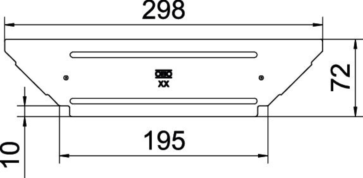 Tampa para derivação simples B200mm Aço inoxidável, livre de ferrugem 1.4301 A2 1.4301 brilhante, pós-tratamento aço inoxidável