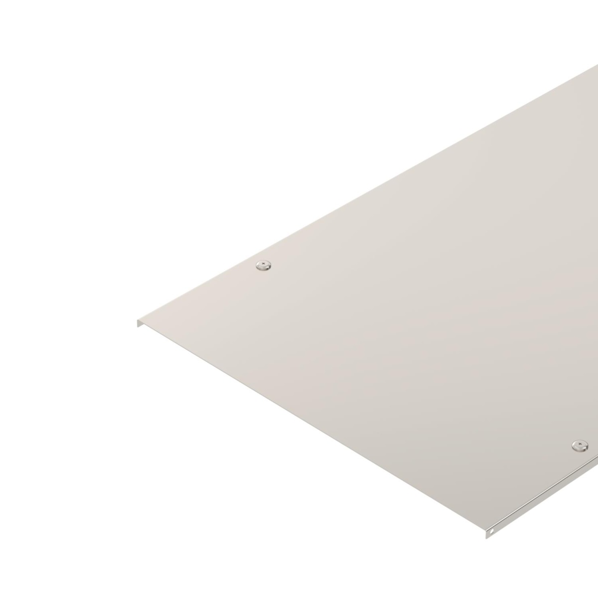 Tampa com ferrolho para c. cabos chapa e escada 600x3000 Aço inoxidável, livre de ferrugem A2 1.4301 brilhante, pós-tratamento aço inoxidável