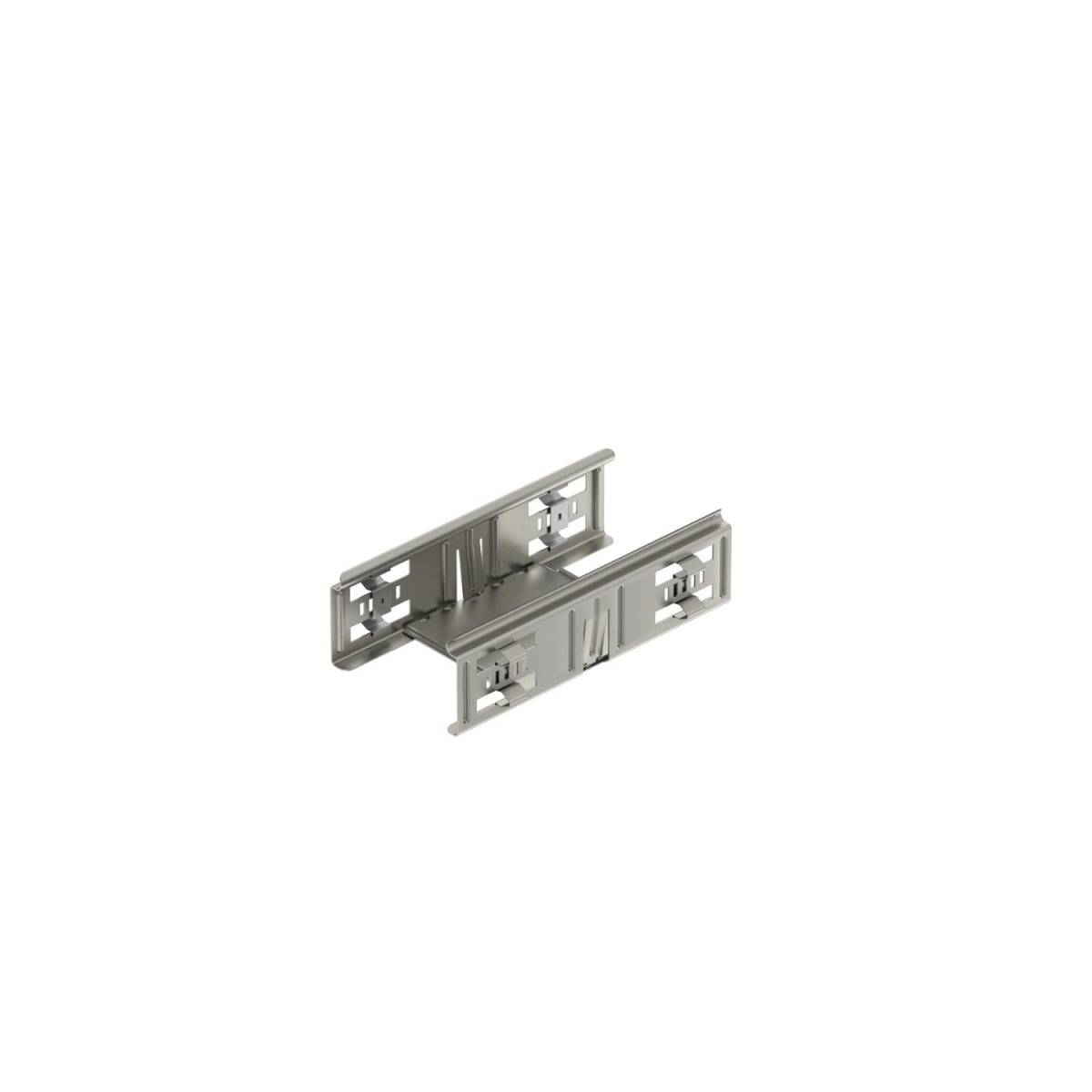 Conjunto de união rápida para caminho de cabos Magic 60x100x200 Aço inoxidável, livre de ferrugem A2 1.4301 brilhante, pós-tratamento aço inoxidável