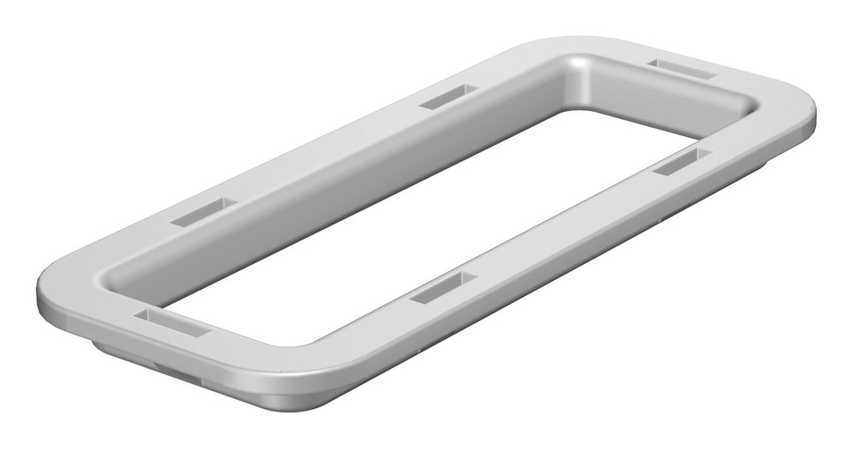 Protetor de cabos para lateral IKS Polietileno cinzento claro