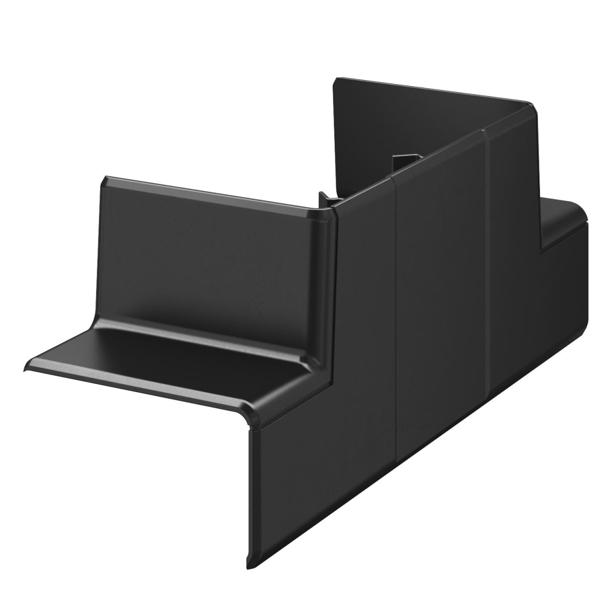 T piece adaptor for Rapid 45-2 160x62x56 Policarbonatoacrilonitrila-butadieno-estireno preto RAL 9005